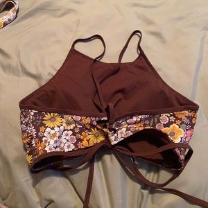 X-Large floral bikini top